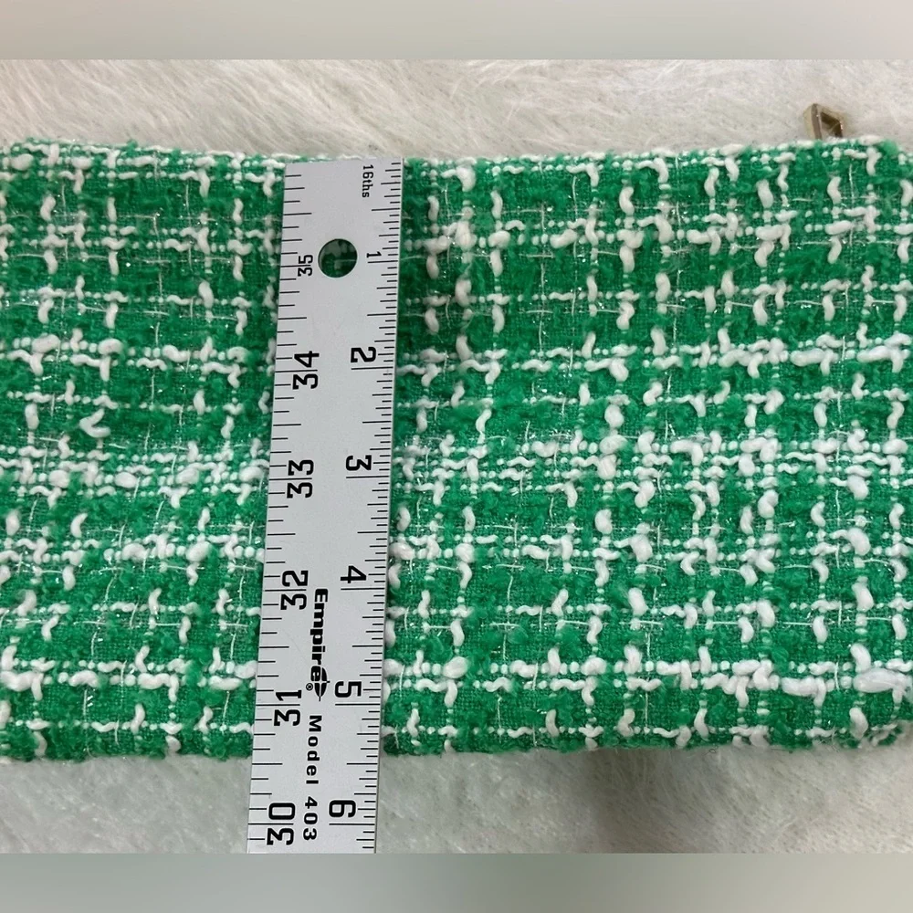 🍀Mario Badescu Green and White Cosmetic Bag with Gold Accents🍀